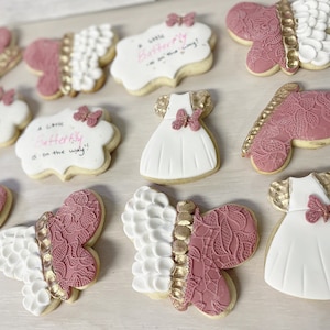 Custom Theme Sugar Cookies: Individually Wrapped, Gum Paste Icing (12 Count)