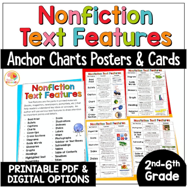 Nonfiction Anchor Chart - Etsy