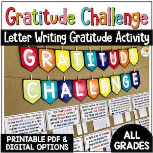 Actividades del desafío de gratitud: redacción de cartas para Acción de Gracias y Navidad