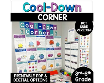 Cool-Down Corner Posters and Reflection Pages: Calm-Down Corner for Self-Regulation
