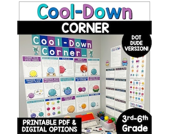 Cool-Down Corner Posters and Reflection Pages: Calm-Down Corner for Self-Regulation