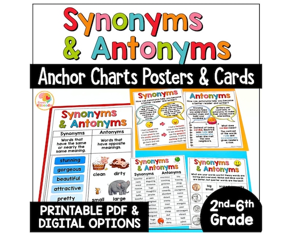 Synonym and Antonym Posters