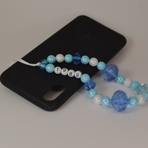1989 Phone Charm | Phone Strap Charm | Phone Lanyard | Beaded Wristlet | 1989 Gift