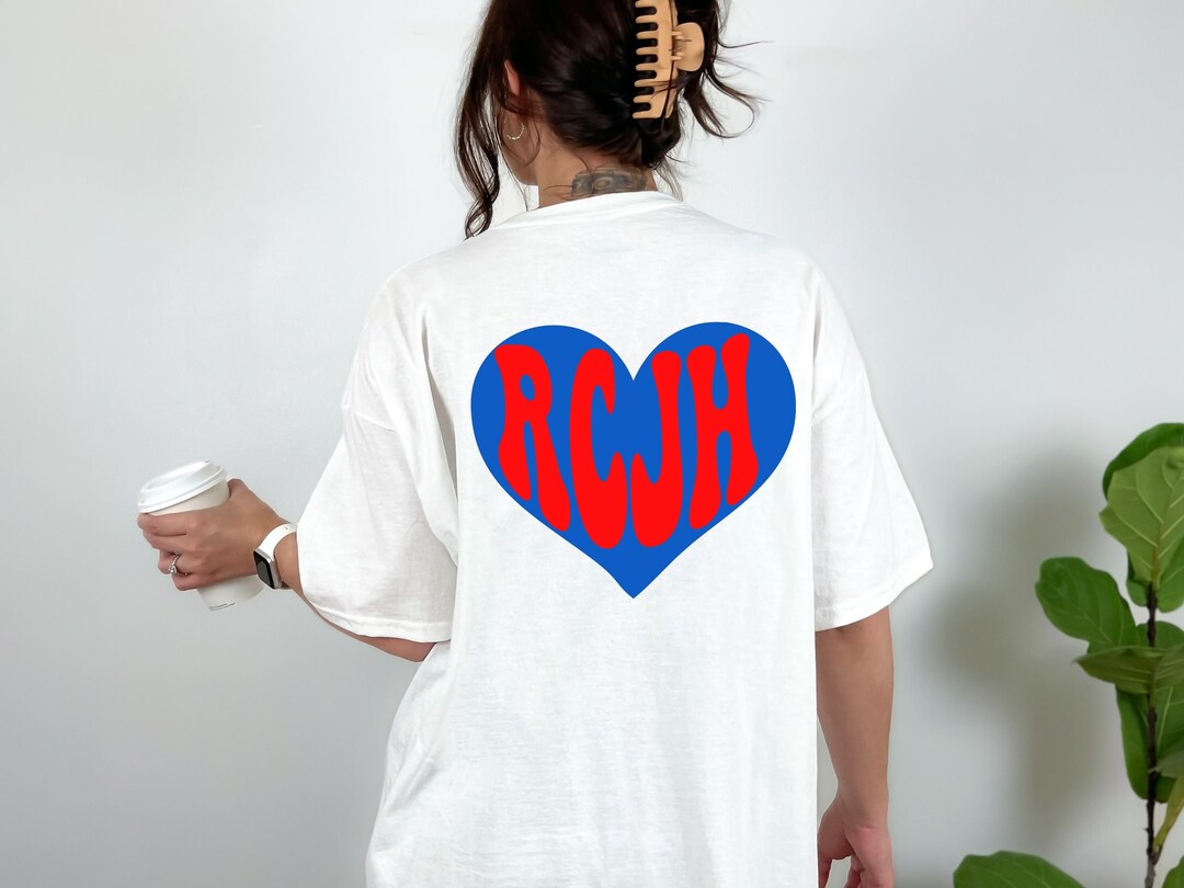 RCJH Heart Tshirt Rock Chalk Jayhawk Shirt Kansas University Etsy