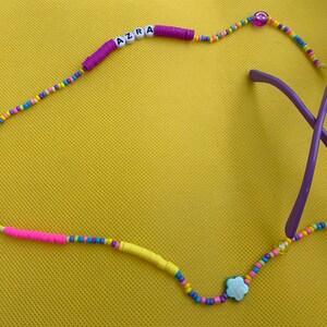 Personalized Beaded Eyeglass Chain: Kids Boho Glasses Holder