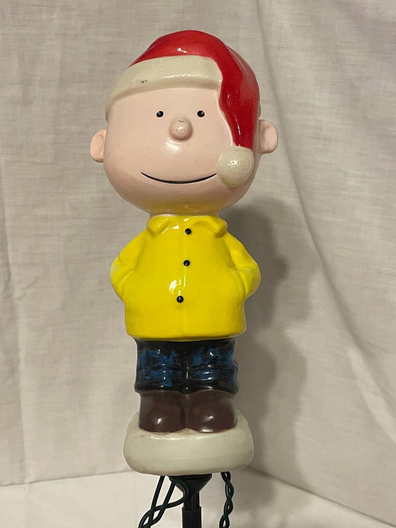 Peanuts Blow Mold Figures Lighted Xmas Yard Decor Snoopy Linus Etsy