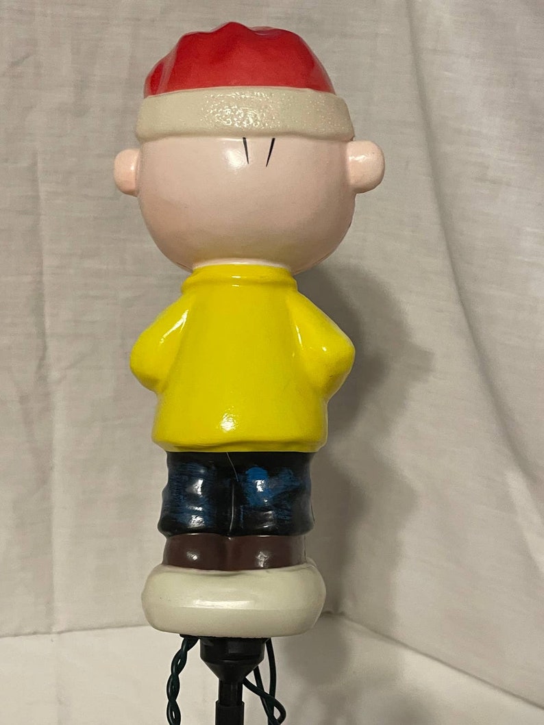 Peanuts Blow Mold Figures Lighted Xmas Yard Decor Snoopy Linus Etsy