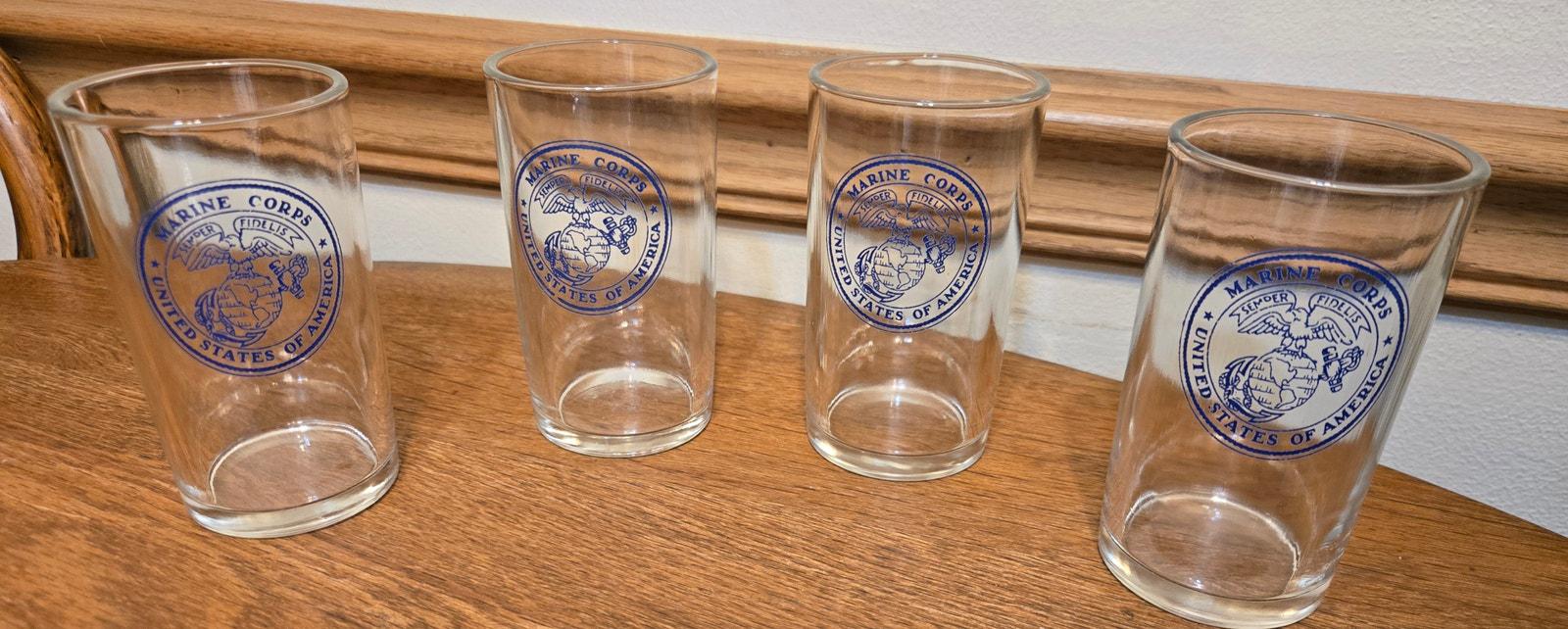US Marine Corps Semper Fidelis Blue Seal Juice Glass 6 Oz - Etsy