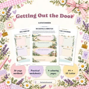 ADHD Workbook: Getting Out the Door, Printable Daily Living Support, A4 Letter PDF
