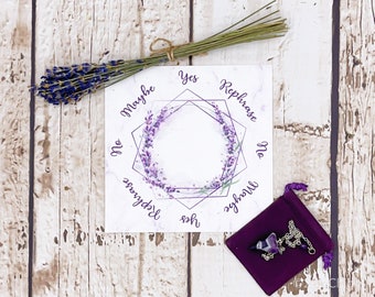 Lavender Gift Set | Pendulum Dowsing Gift Set | Perfect for Beginners | Soothing Lavender Pendulum for Healing & Meditation