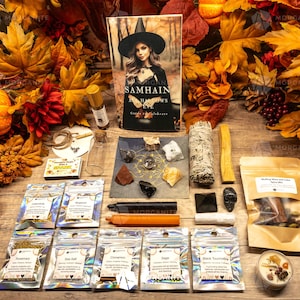 Samhain Ritual Box Set: Crystals, Herbs, and Candle