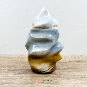 Polychrome Jasper Large Polished Flame Freeform Gemstone for Crystal Healing & Decor Natural Multicolor Stone