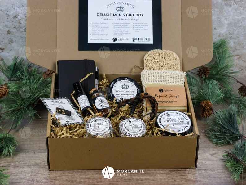 Men Care Package, Connoisseur Gift Box, Gifts For Him, Self Care for Men, Gift Box for Men, Self-Care Gift, Bachelor Gift Box, Groom Gift, M