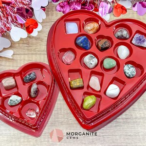 Valentine's Crystal Mystery Box • Heart-Shaped Love Crystal Gift • Random Mixed Healing Crystals • Valentines Day Surprise Box