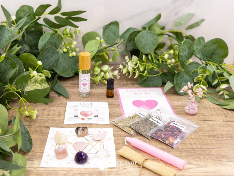 Love Attraction Box | Ritual & Intention Kit With Crystals for ...