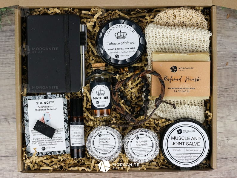 Men Care Package, Connoisseur Gift Box, Gifts For Him, Self Care for Men, Gift Box for Men, Self-Care Gift, Bachelor Gift Box, Groom Gift, M