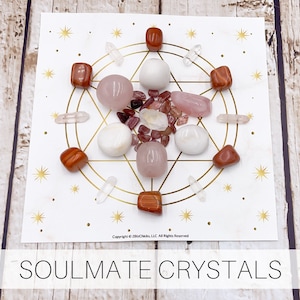 Kristallgitter, um einen Seelenverwandten anzuziehen | Anziehungskraft Kristalle für bedingungslose Liebe | Love & Soulmate Energieschub
