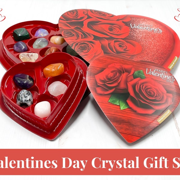 Valentines Day Crystal Mystery Box | Valentines Day Heart Shaped Crystal Box | Crystals for Love | Valentines Day Gift | Mixed Crystals