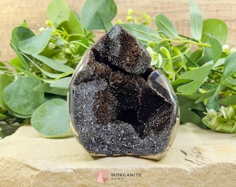 Septarian Dragon Egg Druzy Geode No. 2 – 4.8″ × 4.1″ × 2.8″ | 2.2 lb Earthy Crystal Specimen