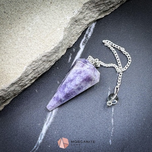 Lepidolite Crystal Pendulum for Stress Relief Peace & Emotional Balance - Metaphysical Crystals