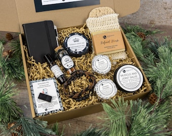Luxury Gift Box for Men, Connoisseur Candles in Black Tin