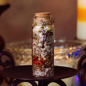 Manifestation Jar for Fertility & Self-Care, Intention Spell Jar, Mindset Booster, Love Yourself Curio, Spiritual Wellness Gift