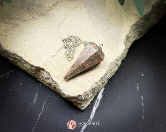 Unakite Pendulum for Emotional Healing, Heart Growth & Inner Balance