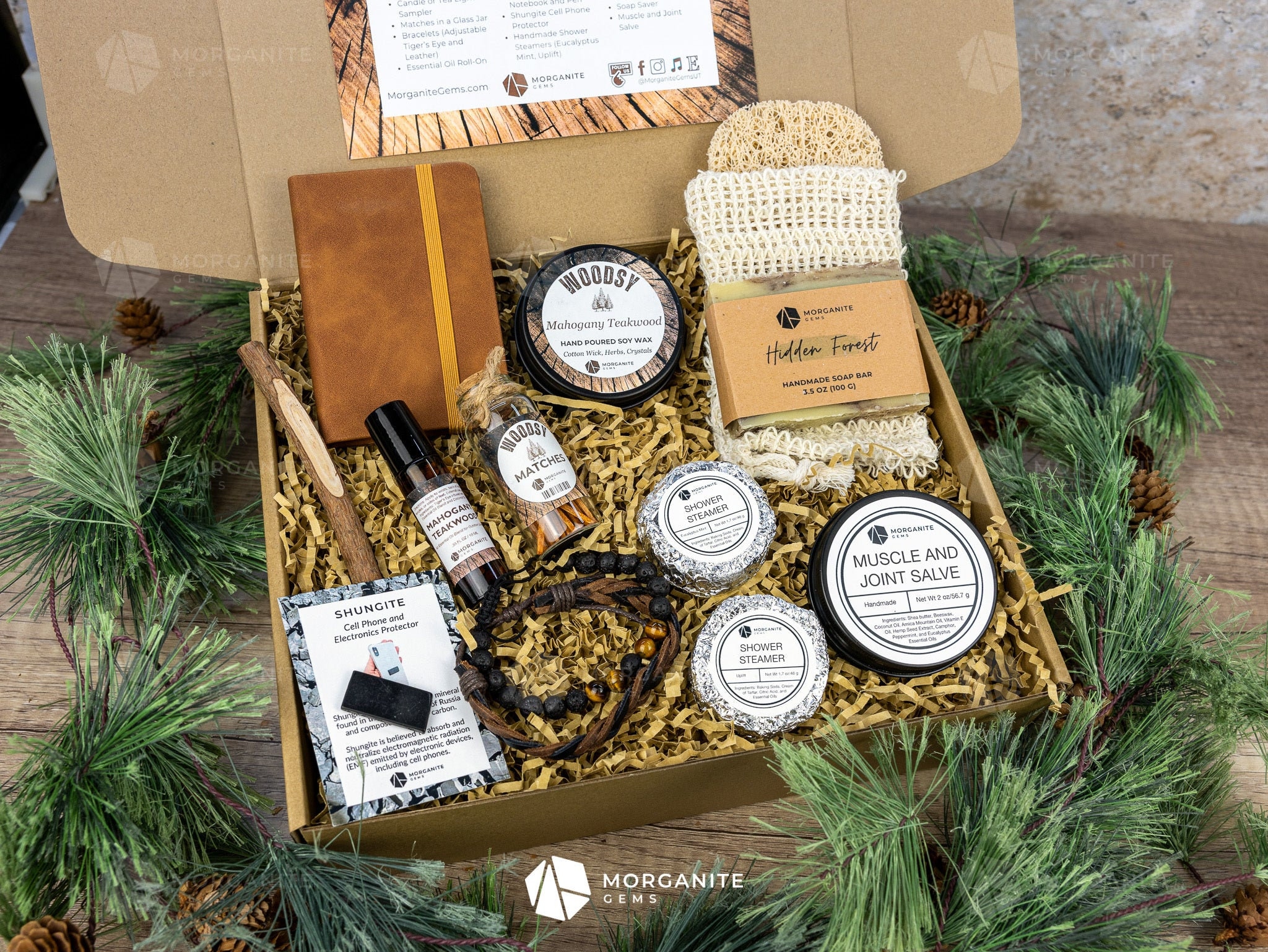 Woodsy Gift Box for Men, Candle, Soap, & Accessories - Etsy