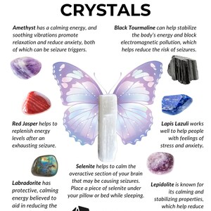 Epilepsy Support Crystals, Seizure Support Crystals, Epilepsy Crystals, Epilepsy Support, Epilepsy Crystals