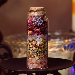 Manifestation Jar for Self-Love & Confidence - Intention Spell Jar, Mindset Booster, Self-Care Gift, Love Yourself Curio, SelfEsteem Boost