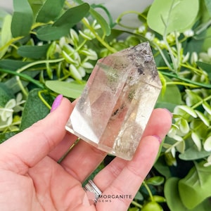 Garden Quartz Tower – Lodolite Crystal for Manifestation & Spiritual Growth, Healing Energy Natural Beauty Home Decor No. 7