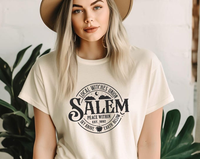 Salem Witches Union - Peace Within Tee - Fall T-Shirt - Spooky Season Shirt - Witchy Vibes - Halloween Aesthetic - Witchy Fashion
