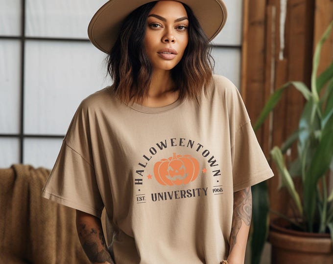 Halloweentown University - Halloween T-Shirt - Pumpkin Tee - Spooky Fall Shirt - Halloween Tee - Fall Aesthetic - 90's Vibes