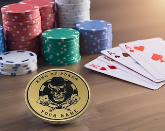 Pokerkaartbeschermer | Pokerhanden | Pokerchip | Kaartbeschermer | Pokercadeau | Cadeau pokerspeler | Pokercadeau-ideeën | Muntenverzamelaar | WSOP