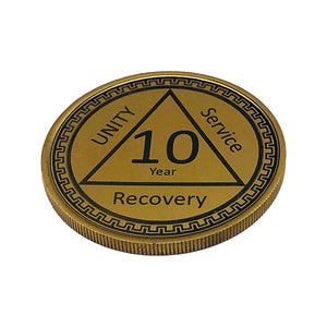Sobriety Gift | Sobriety Coin | AA Keychain | One Day at a Time | Sobriety Chip | Alcoholic Anonymous | AA Keyring | Sober Coin