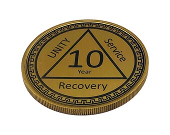 Sobriety Gift | Sobriety Coin | AA Keychain | One Day at a Time | Sobriety Chip | Alcoholic Anonymous | AA Keyring | Sober Coin
