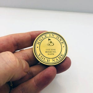 Hole in One Coin | Golf Gifts for Men | Golf Stocking Stuffers | Funny Gifts for Men | Personalized Gifts