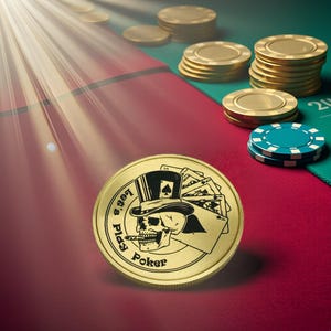 Poker | Je suis à fond | Protecteur de carte de poker personnalisé | Pièce de décision | Porte-clés de poker | Idées cadeaux poker | Jeton de poker | Mains de poker