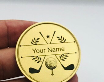 Regalo de golf para papá / Marcador de pelota de golf personalizado para papá / Regalo de golf para él / Regalo de golf para hombres / Marcador de pelota de golf personalizado / Ideas de regalos de golf