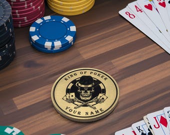 Personalized Poker Card Protector | Poker Hands | Poker Chip | Card Guard | Poker Gift | Poker Player Gift | Custom Card Protector