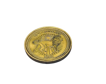 John Wick-munt | Continentale munt | EDC-munt | Lont sleutelhanger |  Filmrekwisiet | Wick gouden munt | Uitdagingsmunt | Continentaal token