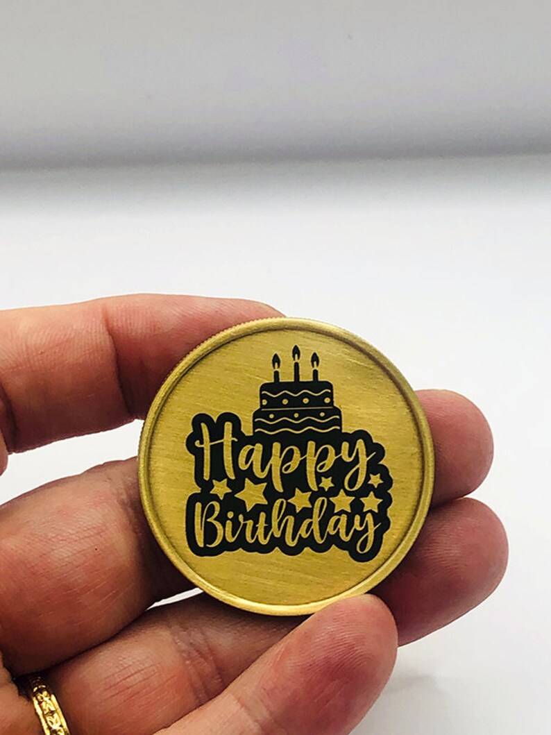 Personalized Birthday Gift | Personalized Gift | Personalized Birthday Coin | Birthday Gift for Her | Birthday Gift for Him | Coin image 3