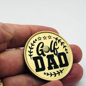 Personalized Golf Ball Marker for Dad | Dad Golf Gift | Golf Gift for Him | Golf Gift for Men | Custom Golf Ball Marker | Golf Gift Ideas