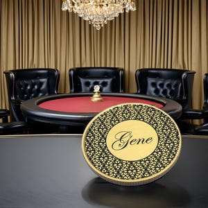 Protecteur de carte de poker personnalisé | Je suis à fond | Jeton de poker | Idée cadeau poker | Cadeau pour joueur de poker | Pièce de décision | Collectionneur de pièces de monnaie | Poker