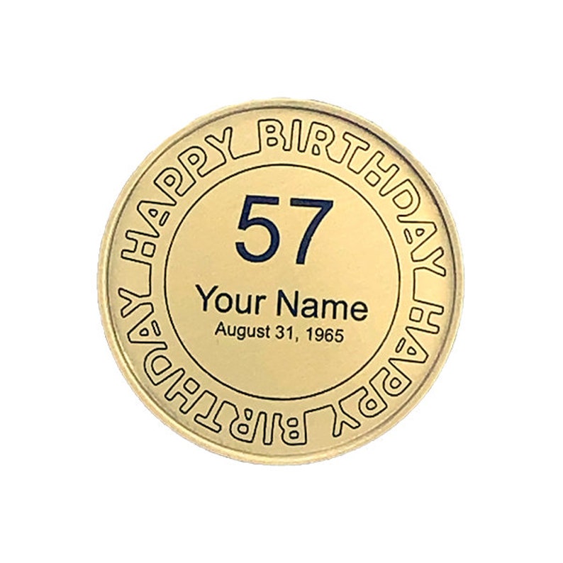 Personalized Birthday Gift | Personalized Gift | Personalized Birthday Coin | Birthday Gift for Her | Birthday Gift for Him | Coin image 7