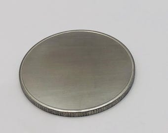 Roestvrijstalen muntstukken van 40 mm voor laseren of stempelen - 10 stuks
