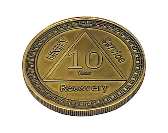 Sobriety Gift | Sobriety Coin | Sobriety | AA | One Day at a Time | Sobriety Chip | Alcoholic Anonymous | Narcotics Anonymous | Sober Coin