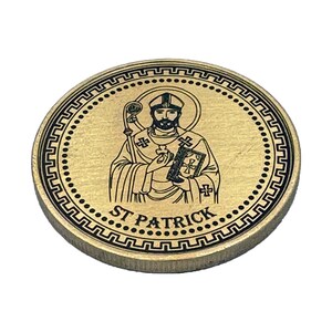 St. Patrick Prayer Coin | Religious Gifts | Catholic Gifts | Saint Prayer | Gifts for Christians | Gift for Catholic | St. Patrick Keychain
