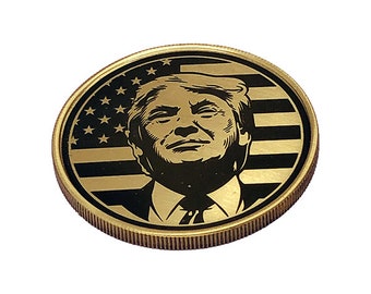 Trump 2024| Donald Trump Gift | Custom Engraved Coin | Trump Keychain | Donald Trump Keychain | Trump Gifts | President Trump