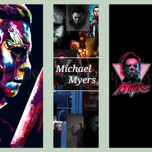 Michael Myers Pen Wrap Set, 3 Pack Bundle, Epoxy Pen Wraps, Digital PNG File, Instant Download